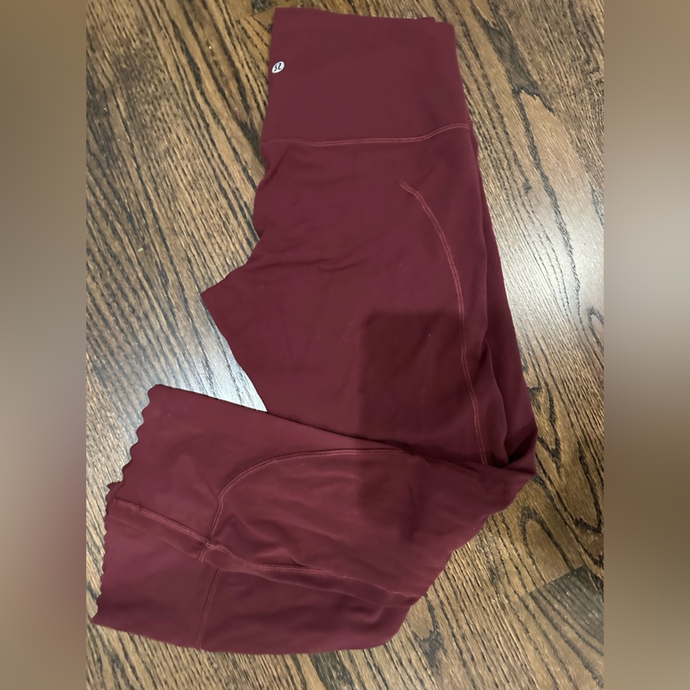 Lululemon align crop with scallop hem - like NEW size 10